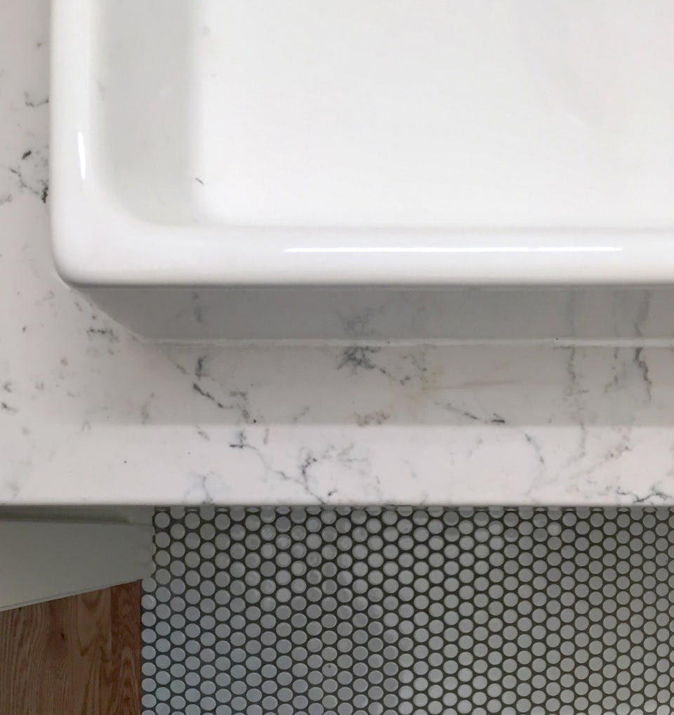 Powder room finishes