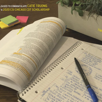 Catie Truong Receives CSI Scholarship